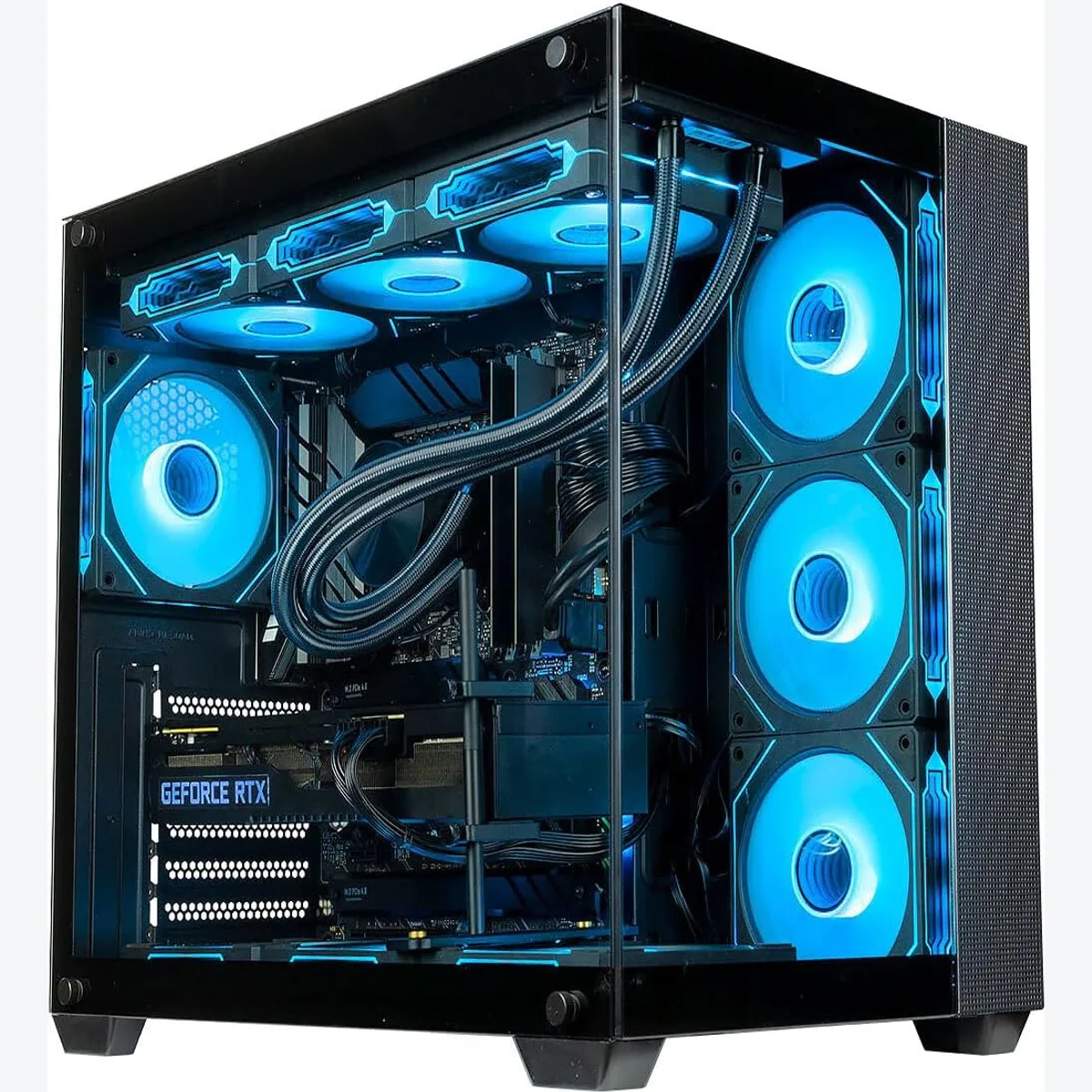 Gaming PC Ryzen 5 RTX 3060 angle view